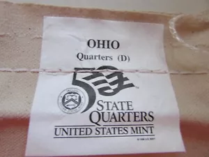 $25.00 Unopened Mint Bag of 2002-D Ohio State Quarters - Picture 1 of 3