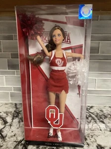 The University of Oklahoma Cheerleader Barbie Doll New - Picture 1 of 6