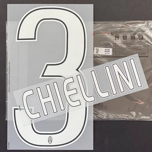 CHIELLINI JUVENTUS NOME+NUMERO UFFICIALE 3RD 2016-2017 Dekographics