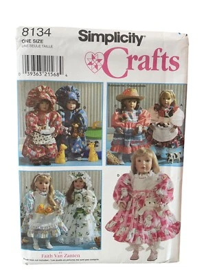 UNCUT FF Sewing Pattern Simplicity 18" Doll Clothes - Image 1 of 2