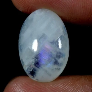 17.40 Cts Natural Blue Rainbow Moonstone Facet Cabochon Specimen jewelry makin - Picture 1 of 5