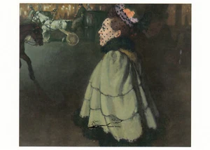 Cartolina artistica / Postcard Art - Anquetin - Femme aux Champs-Elysees, 1890 - Foto 1 di 1