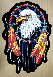 Born to be Free Eagle Eagle Feather Patch Patch XL XXL Back Patch Biker - Picture 1 of 1