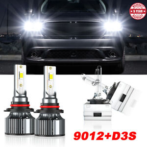 For Ford Taurus 2013-2019 9012 LED D3S HID 6500K Headlights High/Low Beam WHITE