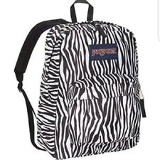 With Tag JanSport Superbreak Backpack Black White Zebra Js00t15w8ey