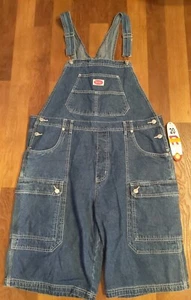 Revolt Denim Latzhose Damen 20 Trägerhose Shorts Shortalls Jeans NEU dunkle Waschung - Bild 1 von 8