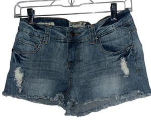 Hot Kiss Cici Denim Distressed Shorts Size 5 Hot Pants Cowgirl - Picture 1 of 6