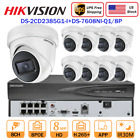 Hikvision 8CH 8MP CCTV System DS-2CD2385G1-I Darkfighter 2.8mm 8POE Camera Lot