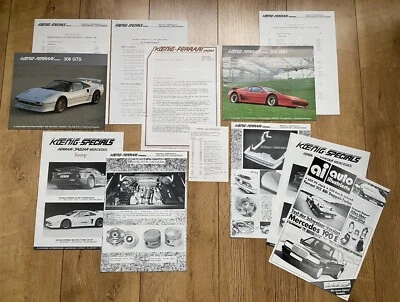 FOLLETO DE AFINACIÓN FERRARI 308 GTB 512 BB KOENIG SPECIALS | PROSPEKT | KIT DE PRENSA Foto 1 de 4