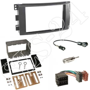 Smart ForTwo (BR451) Autoradio 2-DIN Einbaurahmen Blende+Adapterkabel Einbauset - Picture 1 of 1