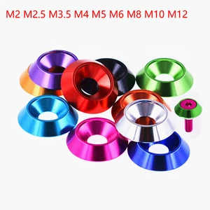 Lavadoras de aluminio M2 M2.5 M3 M4 M5 M6 M8 M10 M12 para tornillos de cabeza contrahundidos perno - Imagen 1 de 25