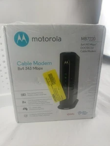 Motorola 8x4 Cable Modem, Model MB7220, 343 Mbps DOCSIS 3.0 New Sealed - Picture 1 of 6
