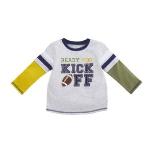 Mud Pie The Great Outdoors Football Kick Off Tee  12-18M 24M/2T-3T 4T-5T - Picture 1 of 1
