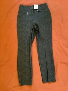New With Tags M&S Per Una Charcoal Smart Slim Straight Trousers Size 6 Short 26” - Picture 1 of 6