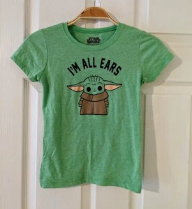 Star Wars The Mandalorian The Child I'm All Ears T Shirt Green Medium - Picture 1 of 4