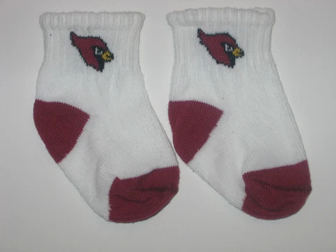 Arizona Cardinals Team Logo Cotton Baby Booties - (Pine Hosiery) FREE S&H!! Cover