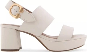 Aerosoles Women's Carimma Heeled Sandal 4 In Eggshell Sz 12M NWOB - Picture 1 of 13