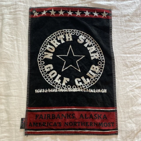 Vintage North Star Golf Club Golf Towel by Sir Christopher Hatton Cotton Cover