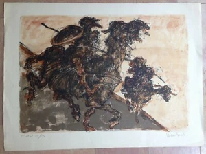 WEISBUCH Claude DON QUICHOTTE LITHOGRAPHIE ORIGINALE SIGNEE NUMEROTEE  - Imagen 1 de 4