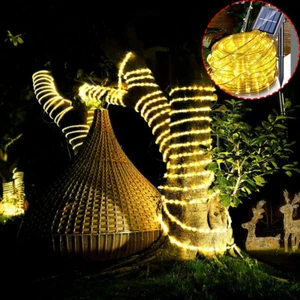 100LED Solar Powered String Light Garden Path Yard Decor Lamp Outdoor Waterproof - Picture 1 of 20