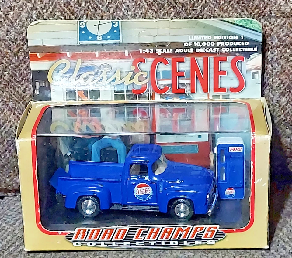 Camión Ford F-100 1956 Pepsi-Cola Classic Scenes con máquina de refrescos ~ NUEVO Foto 1 de 4