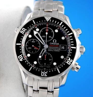Mens Omega Seamaster Automatic Chronograph watch Black Dial 213.30.42.40.01.001 - Image 1 of 4