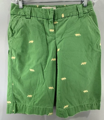 J. Bermudas para caminar Crew City Fit hipopótamo bordadas talla 4 sarga china Foto 1 de 4