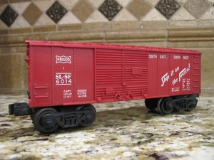 .Lionel O Gauge SL-SF 6014 Red boxcar, Ship It on the Frisco - Picture 1 of 11
