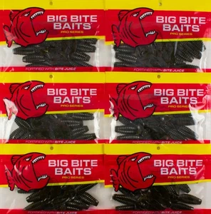 (LOT OF 6) BIG BITE BAITS 3" YOMAMA YO3-04 GREEN PUMPKIN G5702 - Picture 1 of 3