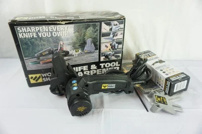 Work Sharp Knife And Tool Sharpener WSKTS W/ extra Sand Paper Ribbons - Image 1 of 4