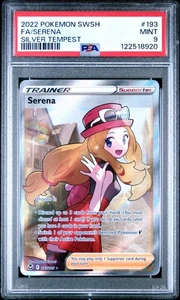 2022 Pokemon Sword & Shield - Serena Full Art Silver Tempest 193 PSA 9 MINT - Picture 1 of 2
