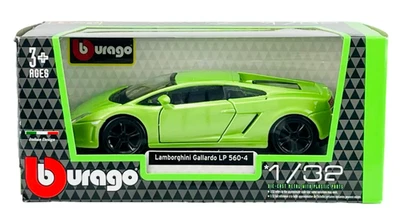 Lamborghini Gallardo LP 560-4 Sports Car Model Diecast Green 1:32 Scale Bburago - Image 1 of 4