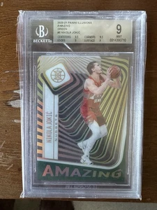 Panini Illusions Amazing Green Nikola Jokic #6/5 BGS 9 2020-21 - Imagen 1 de 2