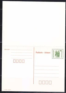 Germany DDR 1990 FDC post card Mit Antwort with answer card.Monument,memorial ** - Picture 1 of 2