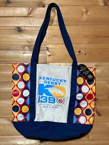 NWT Kentucky Derby Officially Licensed Colorful Souvenir Tote Bag May 2013 139 Cover