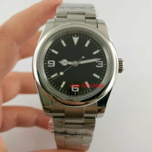 39 mm esfera estéril cristal cristal zafiro estuche pulido automático para hombre reloj de pulsera - Imagen 1 de 4
