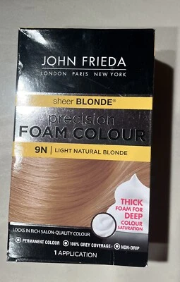 Blonde Foam Hair Color 9N Light Natural Blonde Dye Kit. Minor Package Dents. NEW - Image 1 of 4