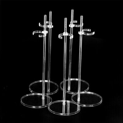 5Pcs Clear Doll Display Stand Holder Toys Model Support Prop Up Mannequin DIY • 6.75$
