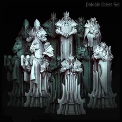 Paladin Chess Set Remastered Pieces Only NO BOARD INCLUDED - Image 1 of 4