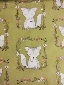 Michael Miller Foxes Curiousity by Sandra Clemons 100% Cotton Fabric, per 50cm - Picture 1 of 8