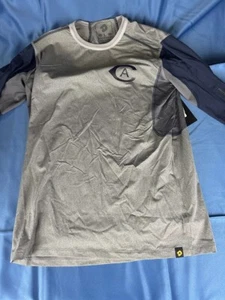 New DeMarini Long Sleeve Baseball UC Davis Aggies Blue Grey Sz Large - Picture 1 of 5