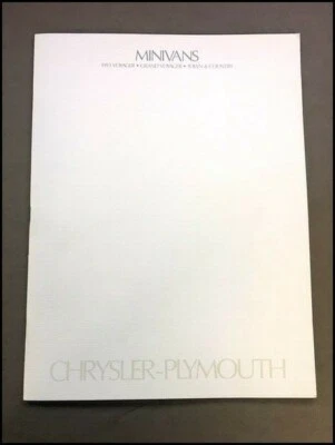 1993 Plymouth Voyager Chrysler Town & Country Van 40page Sales Brochure Catalog Foto 1 de 4