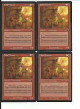 MTG: BOLA WARRIOR Nemesis COMMON; played, Excellent condition x4