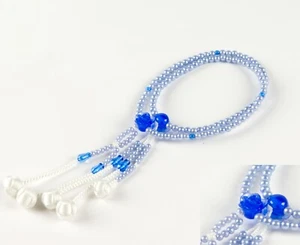 Cuentas de Oración SGI Soka Gakkai【S】Talla Abs Resina Azul Rosa Cuentas de Japón - Imagen 1 de 10