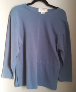 NEW EASE COLLECTION WOMENS BLUE 2 PIECE PANT SET SIZE MEDIUM - Picture 1 of 4