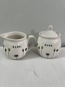 Rae Dunn Magenta Home Line Zucker Milchkännchen Set Artisan Collection Distel - Bild 1 von 6