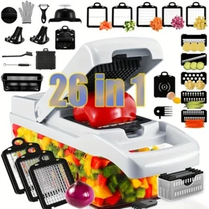1 Set 26pcs-Upgraded Vegetable Chopper, Manual Food Shredder,Kitchen Gadgets - Picture 1 of 12