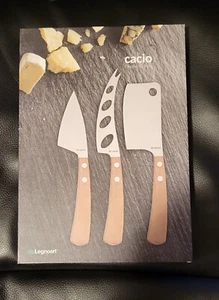 Legnoart Cacio Cheese Knives Set of 3-Piece -Wood Handle # CK-100D NEW - Picture 1 of 4