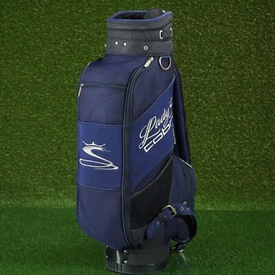 LADY COBRA STAFF / CART BAG 8” 3 WAY TOP DIVIDERS GOLF, WOMEN'S LADIES, BLUE - Image 1 of 4