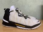 Nike Lebron 18 Lakers Home White Amarillo Black Gold Men's Sneakers Size 14 